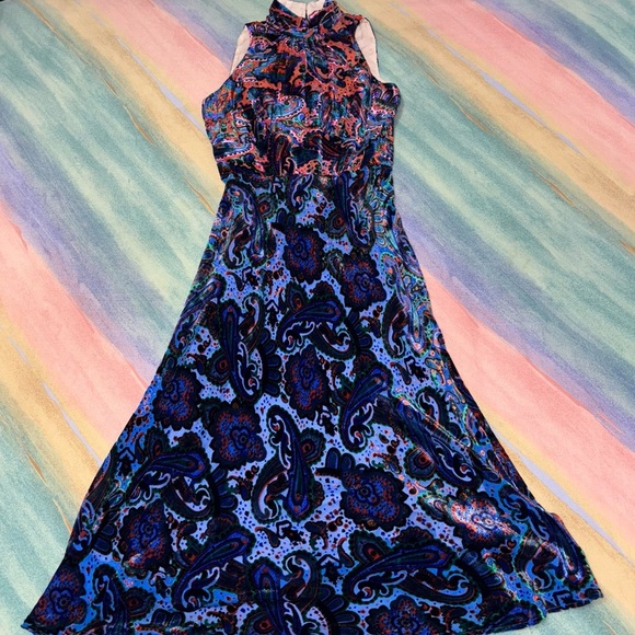 Moulinette Soeurs Anthropologie Rumie Velvet Dress women’s size 2 - Picture 4 of 11